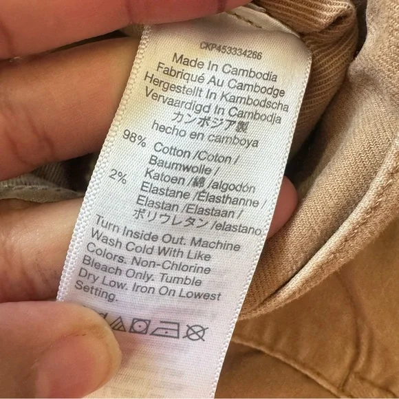 Madewell Perfect Vintage Fatigue Shorts in Camel - Picture 5 of 7